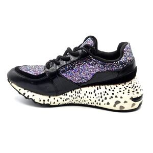 Steve Madden Women's Barra Glitter Fashion Sneaker Size 7.5 M